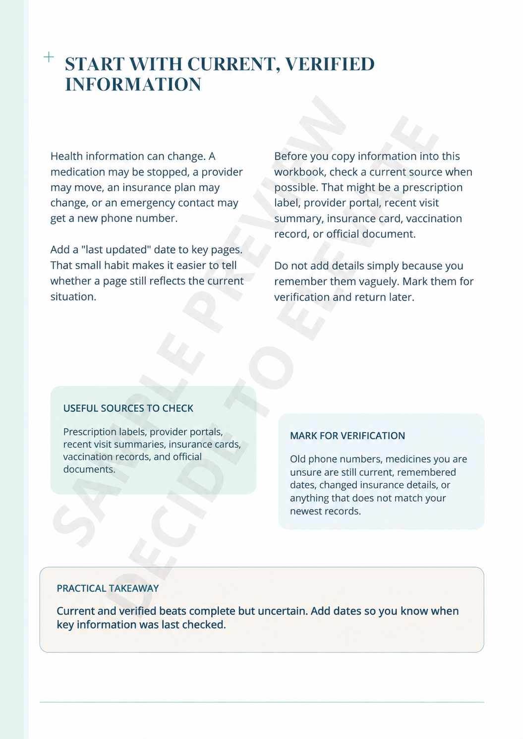 THE FAMILY HEALTH RECORDS ORGANIZER