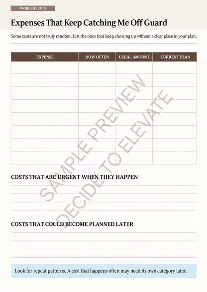 PAYCHECK BUFFER PLAN